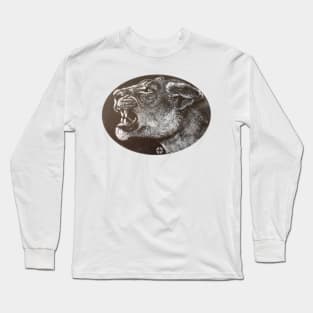 Angry Lioness Long Sleeve T-Shirt